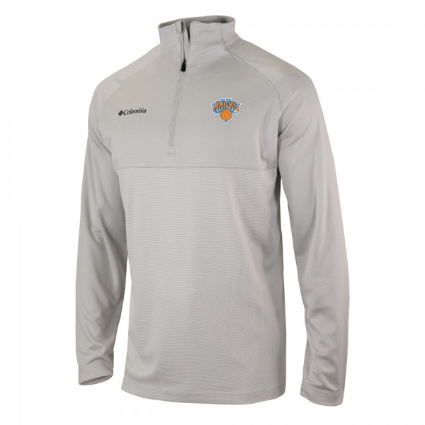 Кофта на короткой молнии New York Knicks Columbia Omni-Wick Rockin It - Heather Gray