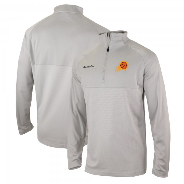 Кофта на короткой молнии Phoenix Suns Columbia Omni-Wick Rockin It - Heather Gray