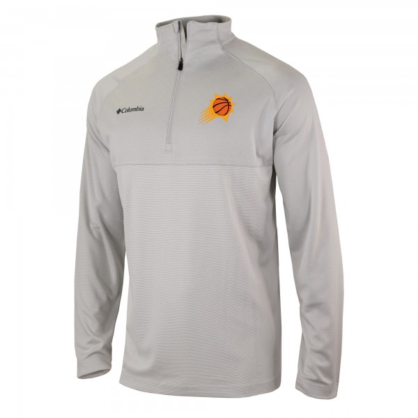 Кофта на короткой молнии Phoenix Suns Columbia Omni-Wick Rockin It - Heather Gray