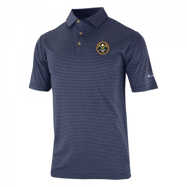 Поло Denver Nuggets Columbia FW23 Mens Omni-Wick Club Invite II - Navy