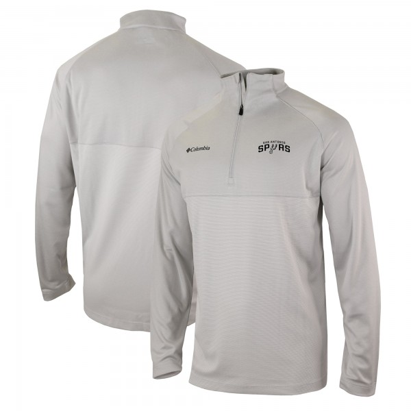 Кофта на короткой молнии San Antonio Spurs Columbia Omni-Wick Rockin It - Heather Gray