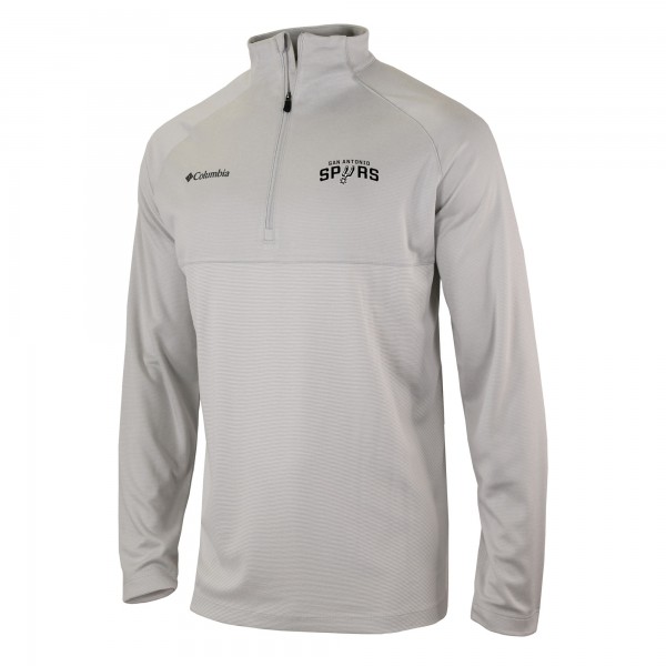 Кофта на короткой молнии San Antonio Spurs Columbia Omni-Wick Rockin It - Heather Gray