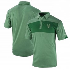 Milwaukee Bucks Columbia Green Omni-Wick Total Control Polo