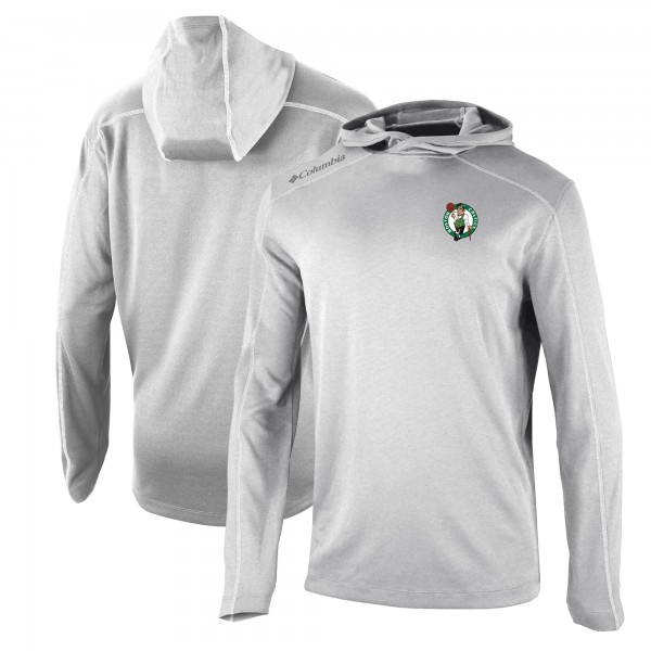 Футболка с длинным рукавом с капюшоном  Boston Celtics Columbia Shotgun - Gray