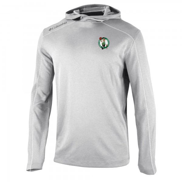 Футболка с длинным рукавом с капюшоном  Boston Celtics Columbia Shotgun - Gray