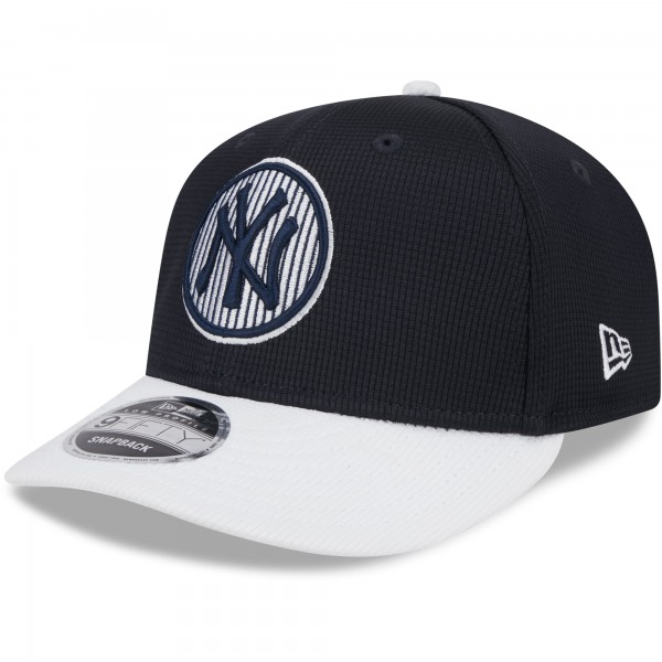 Бейсболка New York Yankees New Era Navy 2025 Batting Practice Low Profile 9FIFTY Snapback