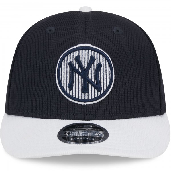 Бейсболка New York Yankees New Era Navy 2025 Batting Practice Low Profile 9FIFTY Snapback