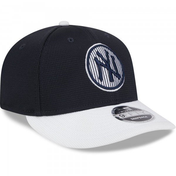 Бейсболка New York Yankees New Era Navy 2025 Batting Practice Low Profile 9FIFTY Snapback