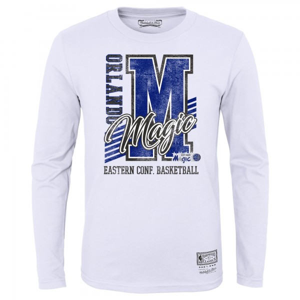 Футболка с длинным рукавом Orlando Magic Mitchell & Ness Youth Hardwood Classics Make The Cut - White