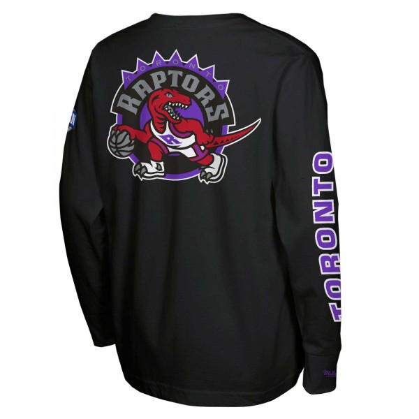 Футболка с длинным рукавом Toronto Raptors Mitchell & Ness Youth Heavyweight - Black