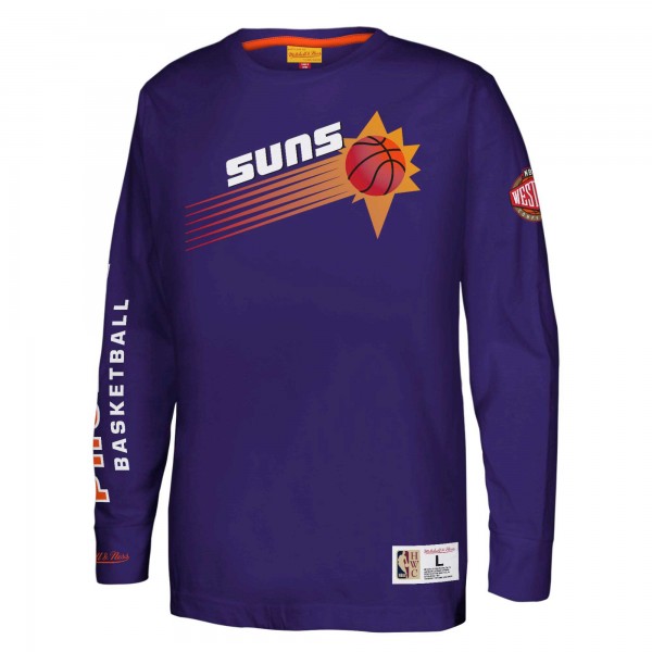 Футболка с длинным рукавом Phoenix Suns Mitchell & Ness Youth Heavyweight - Purple