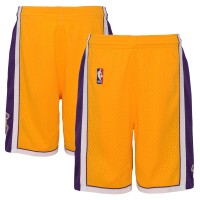 Шорты Los Angeles Lakers Mitchell & Ness Youth Hardwood Classics Swingman - Gold