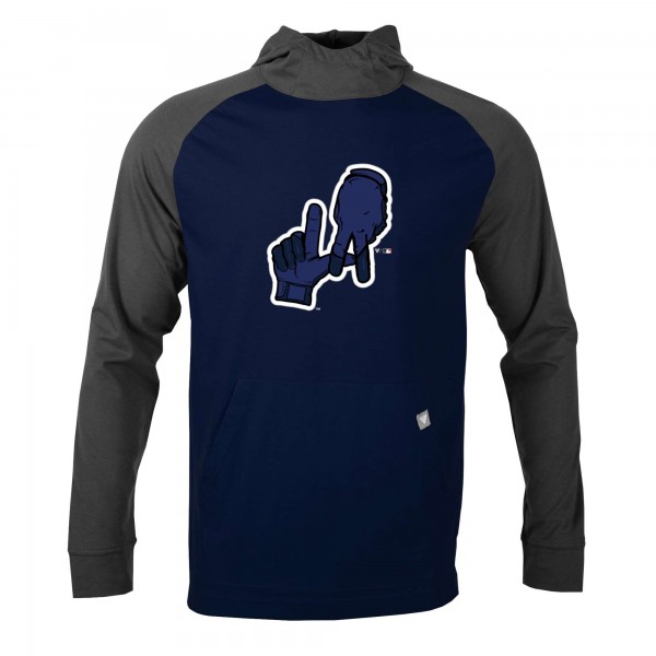 Los Angeles Dodgers Levelwear Navy City Connect Uproar Core Logo Pullover Hoodie