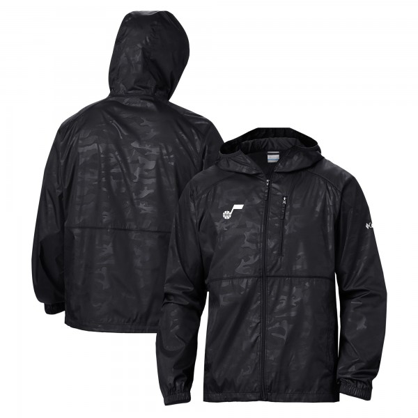 Ветровка на молнии Utah Jazz Columbia Camo Flash Forward - Black