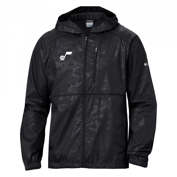 Ветровка на молнии Utah Jazz Columbia Camo Flash Forward - Black