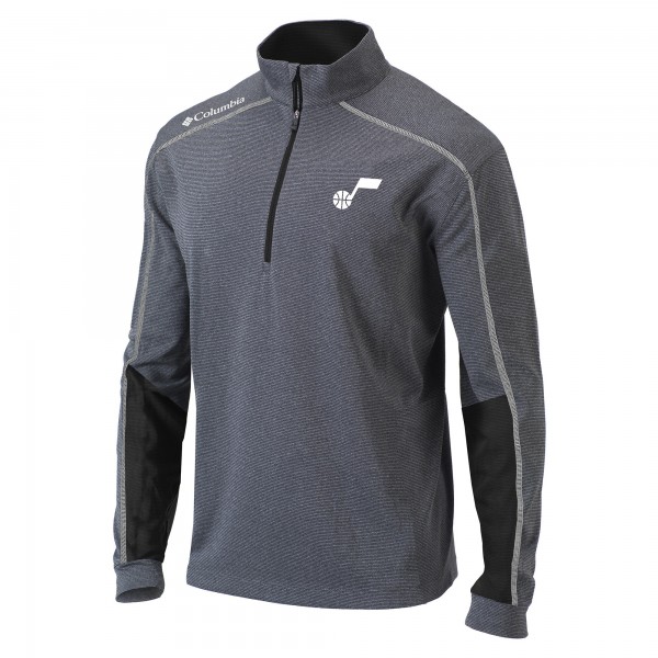 Кофта на короткой молнии Utah Jazz Columbia Omni-Wick Shotgun 2.0 - Black