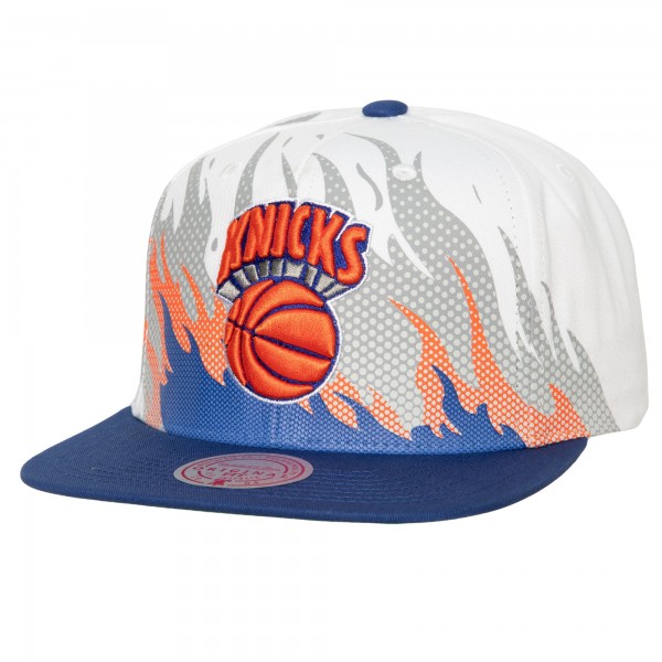 Бейсболка New York Knicks Mitchell & Ness Hot Fire - White