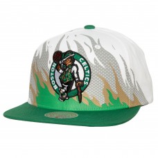 Бейсболка Boston Celtics Mitchell & Ness Hot Fire - White