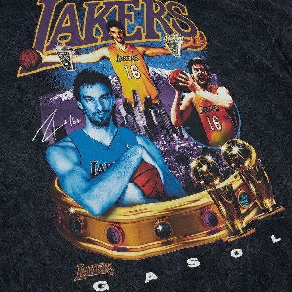 Футболка Pau Gasol Los Angeles Lakers Mitchell & Ness  Crowned - Black
