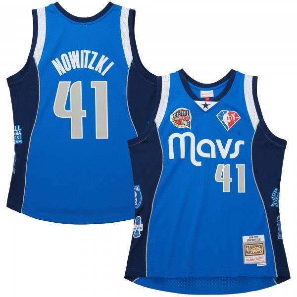 Игровая форма  Dirk Nowitzki Dallas Mavericks Mitchell & Ness Unisex Hall of Fame Class of 2023 Throwback Swingman - Blue
