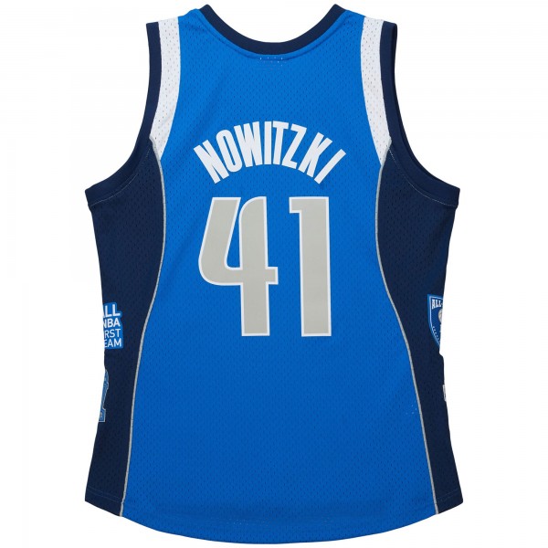 Игровая форма  Dirk Nowitzki Dallas Mavericks Mitchell & Ness Unisex Hall of Fame Class of 2023 Throwback Swingman - Blue