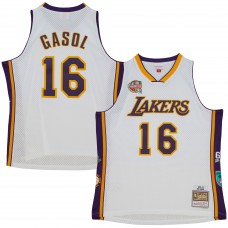 Игровая форма  Pau Gasol Los Angeles Lakers Mitchell & Ness Unisex Hall of Fame Class of 2023 Throwback Swingman - White
