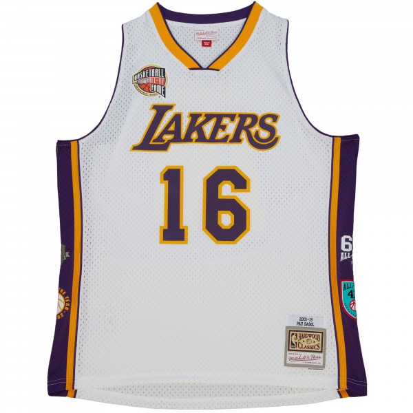 Игровая форма  Pau Gasol Los Angeles Lakers Mitchell & Ness Unisex Hall of Fame Class of 2023 Throwback Swingman - White