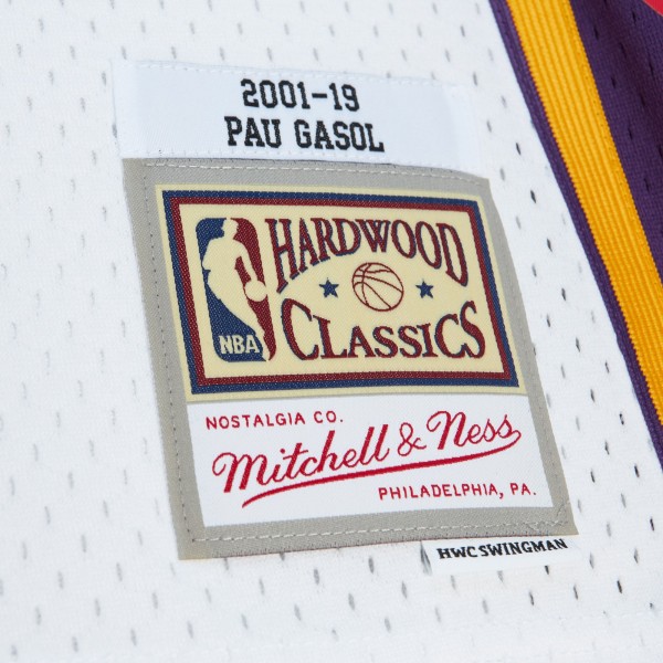 Игровая форма  Pau Gasol Los Angeles Lakers Mitchell & Ness Unisex Hall of Fame Class of 2023 Throwback Swingman - White
