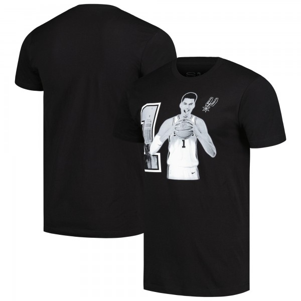 Футболка Victor Wembanyama San Antonio Spurs Stadium Essentials Player Skyline - Black