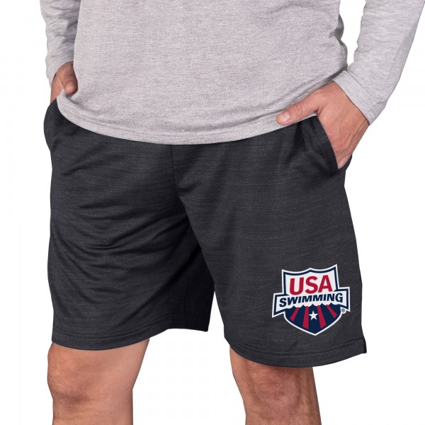 USA Swimming Concepts Sport Bullseye Knit Jam Shorts - Charcoal