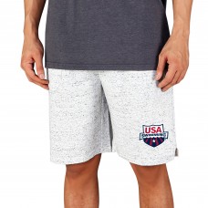 USA Swimming Concepts Sport Throttle Knit Jam Shorts - White/Charcoal