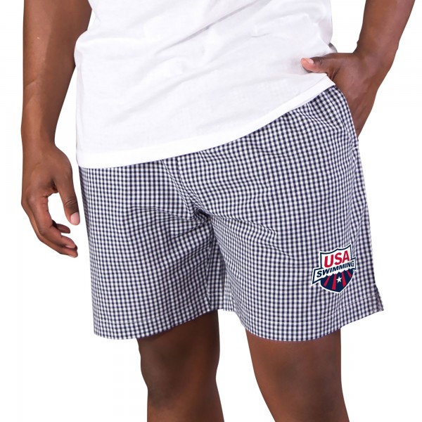 USA Swimming Concepts Sport Tradition Woven Jam Shorts - Navy/White