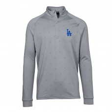 Кофта на короткой молнии Los Angeles Dodgers Levelwear Finley Insignia 2.0 - Gray