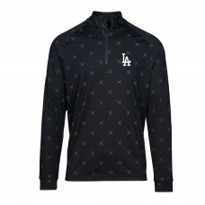 Кофта на короткой молнии Los Angeles Dodgers Levelwear Finley Insignia 2.0 - Black