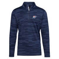 WoOklahoma City Thunder Levelwear Navy Gear Insignia Core Quarter-Zip Pullover Top