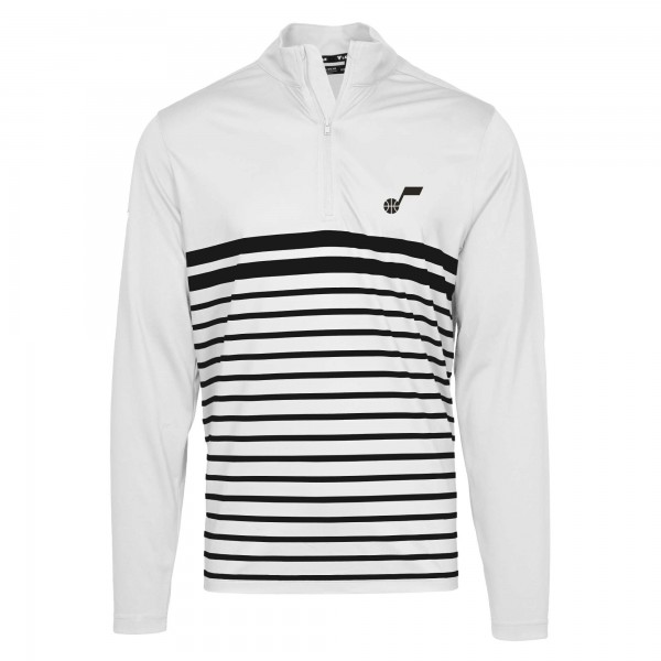 Кофта на короткой молнии Utah Jazz Levelwear Draft Midlayer Insignia 2.0 - White