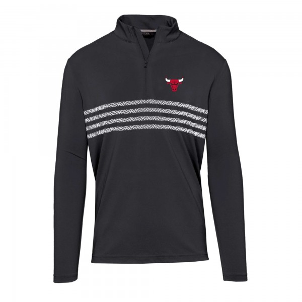 Кофта на короткой молнии WoChicago Bulls Levelwear Black Asher Insignia Core