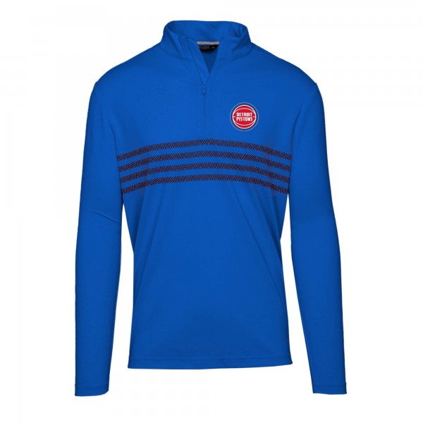 Кофта на короткой молнии Detroit Pistons Levelwear Asher Insignia Core - Royal