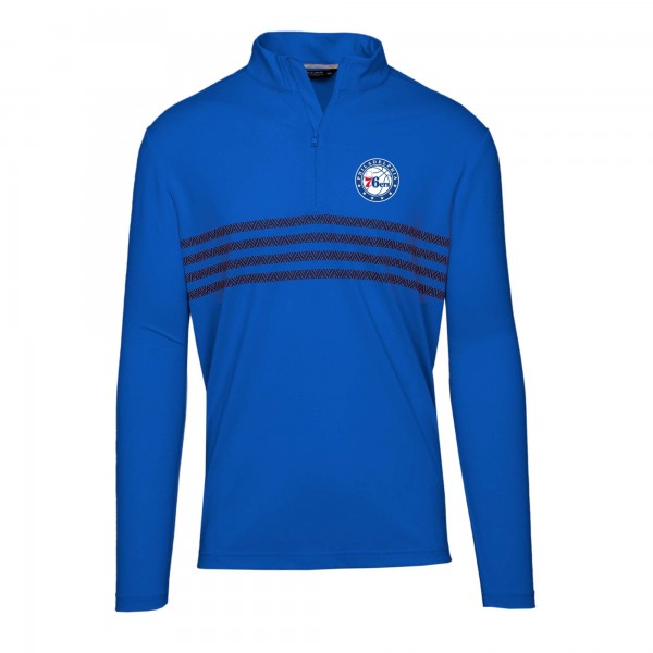 Кофта на короткой молнии Philadelphia 76ers Levelwear Asher Insignia Core - Royal