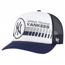 Бейсболка New York Yankees 47 White/Navy 2024 Spring Training Foam Trucker