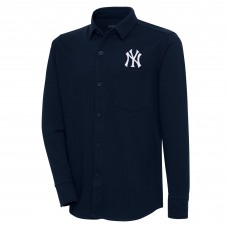 Рубашка New York Yankees Antigua Steamer - Navy