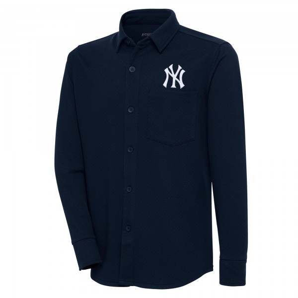 Рубашка New York Yankees Antigua Steamer - Navy