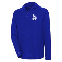 Футболка с длинным рукавом Los Angeles Dodgers Antigua Strong Hold Henley - Royal