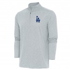 Кофта на короткой молнии Los Angeles Dodgers Antigua Hunk - Heather Gray