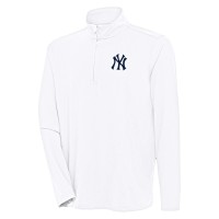 Кофта на короткой молнии New York Yankees Antigua Hunk - White