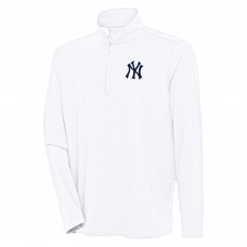 Кофта на короткой молнии New York Yankees Antigua Hunk - White