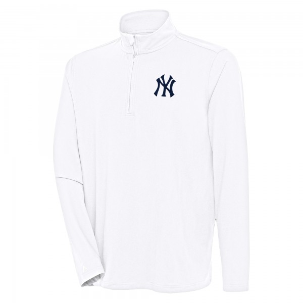 Кофта на короткой молнии New York Yankees Antigua Hunk - White