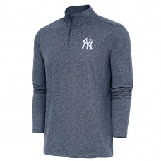 Кофта на короткой молнии New York Yankees Antigua Hunk - Heather Navy
