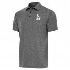 Los Angeles Dodgers Antigua Heather Black Par Polo