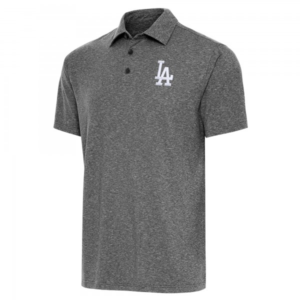 Los Angeles Dodgers Antigua Heather Black Par Polo